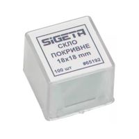 Аксессуар для микроскопов Sigeta Покровное стекло 18x18 мм (100 шт) (65192)