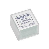 Аксессуар для микроскопов Sigeta Покровное стекло 24x24 мм (100 шт) (65193)