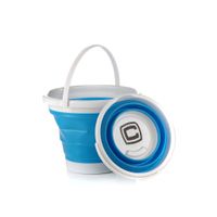 Ведро сложное СИЛА силиконовое 10 л blue (961004)