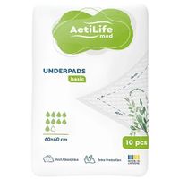 Пеленки для малышей ActiLife Med Basic 60 х 60, 10 шт (4820174981419)