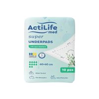 Пеленки для малышей ActiLife Med Super 60 х 60, 10 шт (4820174981440)