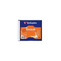 Диск DVD Verbatim 4.7Gb 16X SlimBox 20шт MatteSilv AZO (43547)