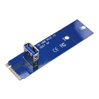Райзер-адаптер Dynamode NGFF M.2 Male to USB 3.0 Female для PCI-E 1X (RX-riser-M.2-USB3.0-PCI-E)