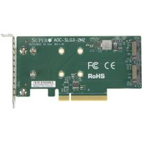 Перехідна плата SERVER ACC NVME AOC CARD / AOC-SLG3-2M2-O SUPERMICRO