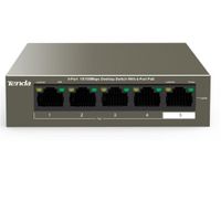 Комутатор TENDA TEF1105P-4-38W 5xFE (4xFE PoE, 1xFE Uplink), Некерований