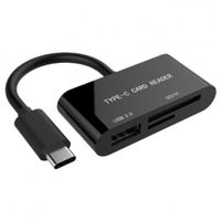 Зчитувач флеш-карт GEMBIRD Type-C SD / TF + USB2.0 (UHB-CR3-02)