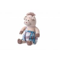 УЦІНКА! М'яка іграшка Same Toy Порося в комбінезоні 18 см