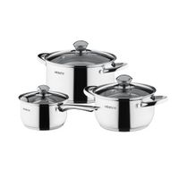 Набор посуды Ardesto Gemini Gourmet Varese, 6 пред.,  нержавеющая сталь
