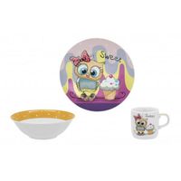 Набор посуды детск. Limited Edition SWEET OWL /НАБОР/3 пр. короб (C525)