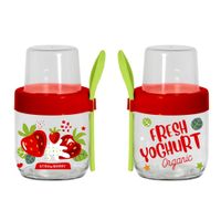 Банка HEREVIN Fruit-Yoghurt з ложкою і контейнером 0.425 л (131615-000)