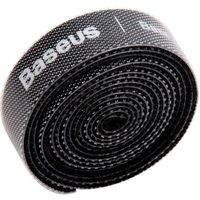 Організатор для кабелю Baseus Colourful Circle Velcro Strap 1м Black (ACMGT-E01)