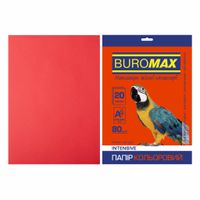 Папір Buromax А4, 80г, INTENSIVE red, 20sh (BM.2721320-05)