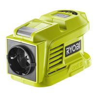 Інвертор напруги акумуляторний RYOBI ONE+ RY18BI150A-0, 220 Вольт, 150Вт/300Вт пікова, (без АКБ та ЗУ)