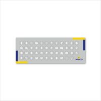 Наклейка на клавіатуру XoKo мікро-наклейка 47 keys UA/rus white (XK-MCR-47)
