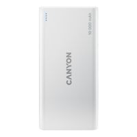 Зовнішній акумулятор (павербанк) Canyon PB-108 10000mAh White