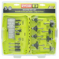Фрезі Ryobi RAKRBS15 набір 15 шт, хвостовик 6 мм