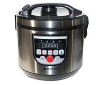 Мультиварка Delfa DMC-500 Silver, 700W, чаша 4л, 10 автоматичних програм, покриття чаші антипригарне, дисплей