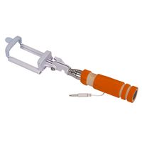 Палка для селфи Continent SKB-110OG, Orange, проводная (3.5 мм), 138-520 мм