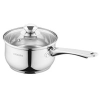 Ковш Ardesto Gemini Gourmet, стеклянная крышка, 1.6 л, нержавеющая сталь