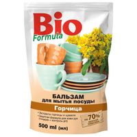 Средство для ручной мойки посуды Bio Formula Горчица дой-пак 500 мл (4823015922756)