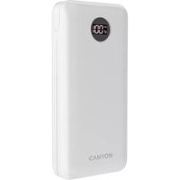 Портативний акумулятор (Powerbank) CANYON PB-2002 Power bank 20000mAh Li-poly battery, Input Type-C 5V3A, 9V2A, 18W, Output Type-C: 5V3A, 9V2.2A, 12V1.5A, 20W ,5V/4.5A,4.5V/5A,9V2A,12V1.5A,22.5W147.5*69*28.6mm, 0.437g, cable Type C, white