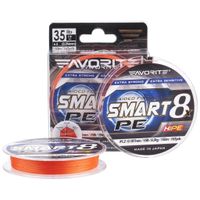 Шнур Favorite Smart PE 8x 150м 1.5/0.202мм 17lb/11.4кг Красный Оранжевый (1693.10.84)