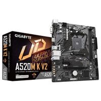 Материнська плата sAM4 AMD A520 HDMI/VGA 1xM.2 GbE  Lan mATX A520M K V2