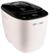 Хлібопіч Liberton LBM-6304, White/Black, 600 Вт, 12 програм, 1 тістоміс, 1 гак, випікання 700/900г, оглядове вікно, підтримка температури, відстрочка старту