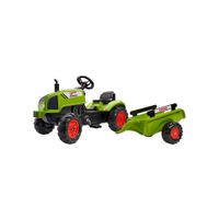 Веломобиль Falk Claas Arion трактор на педалях с прицепом Зеленый (2041C)