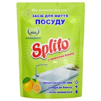 Засіб для ручного миття посуду Splito Лимон дой-пак 500 мл (4820049383560)