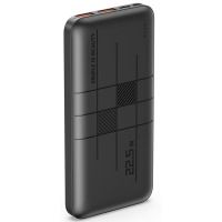 Зовн. акум. XO PR187 - 10000 mAh PD20W + QC22.5W (Чорний)
