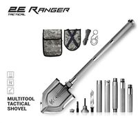 Лопата-мультитул тактична 2E Ranger Steel Gray розбірна, 22в1, з чохлом у комплекті, 103 см макс., 1.6 кг