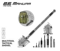 УЦЕНКА! Лопата-мультитул тактическая 2E Mahura Steel Gray разборная, 23в1, с сумкой в комплекте, 107 см макс., 1.5 кг
