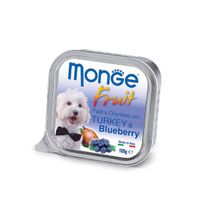 Консервы для собак Monge DOG FRUIT индейка с черникой 100 г (8009470013208)