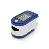Пульсоксиметр на палець, живлення 2*ААА 1,5V батарея, Blue-white