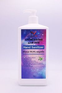 Антисептик для рук Welldo с маслом чайного дерева, 1 л (WDHS1A)