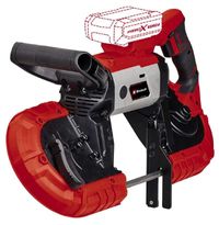 Пила ленточная аккумуляторная Einhell TE-MB 18/127 Li-Solo, 18В, 120м/мин, 115/127мм, 2 ленты по металлу 1141х13х0.65мм, LED, 5.5кг, без АКБ и ЗП