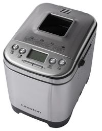 Хлібопіч Liberton LBM-6300, Inox, 600W, вага випічки 0,45/0,75kg, 12 програм, дисплей, оглядове вікно, підтримка температури, відстрочка старту, книга рецептів, гачок