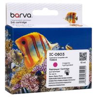 Картридж Epson T0803, Magenta, P50, PX660/660+/720WD/730WD/820FWD/830FWD, 13 мл, Barva (C13T08034010 / C13T08034011 / IC-0803)