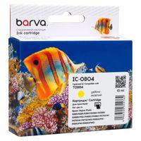Картридж Epson T0804, Yellow, P50, PX660/660+/720WD/730WD/820FWD/830FWD, 13 мл, Barva (C13T08044010 / C13T08044011 / IC-0804)
