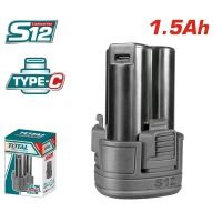 Акумуляторна батарея TOTAL TBLI12153 Li-ion  12В, 1.5А, роз'єм USB Type-C