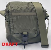 Сумка плечевая 2Е Tactical, магнитный замок, 5 отсеков, зеленая