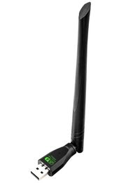 Мережевий адаптер USB 2.0 Fenvi AX300, Black, WiFi 6, до 300 Мбіт/с