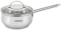 Ківш зі скляною кришкою Ardesto Gemini Liguria, 1.3л, нержавіюча сталь