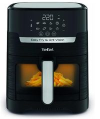 Мультипіч Tefal Easy Fry&Grill Vision Window, 1550Вт, чаша-4.2л, сенсорне керув., 10 програм, з віконцем, пластик, чорний