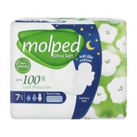 Гигиенические прокладки Molped Ultra Soft Extra Long 6 капель 32 см 7 шт. (8690536845231)