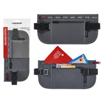 Сумка на пояс, Wenger waist belt with RFID pocket, серая