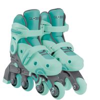 Роликовые коньки Globber 2в1 мятно-зеленые р.30-33, до 60кг, 5+ (783-206)