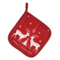 Прихватка Ardesto Happy Holidays 20х20см, 90% полиэстер, 10% хлопок, красный