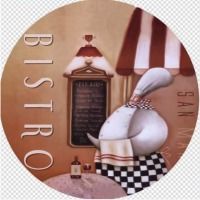 Дошка обробна Limited Edition BISTRO / підставка під гаряче/ кругл. 16см (B160068)